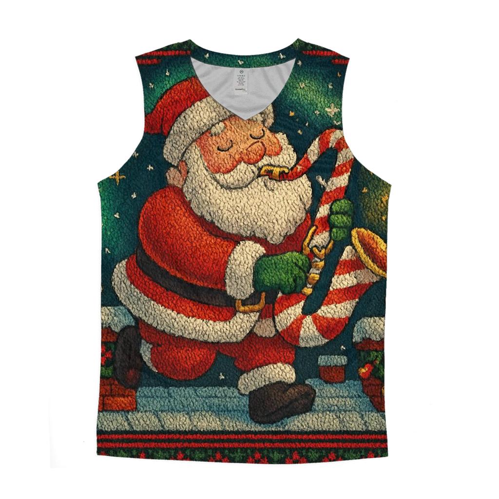 Santas Cozy Chimney Concert custom tank tops