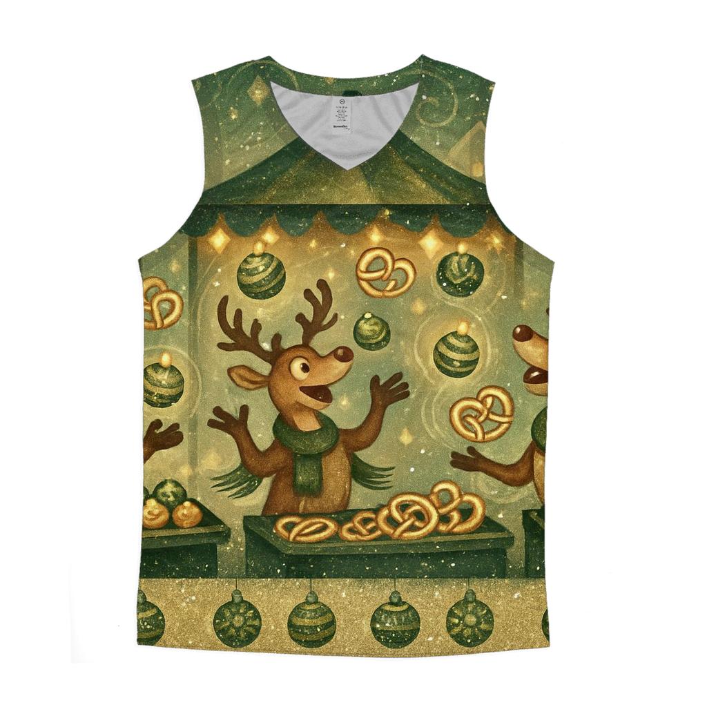 Reindeer Night Market Ruckus custom tank tops