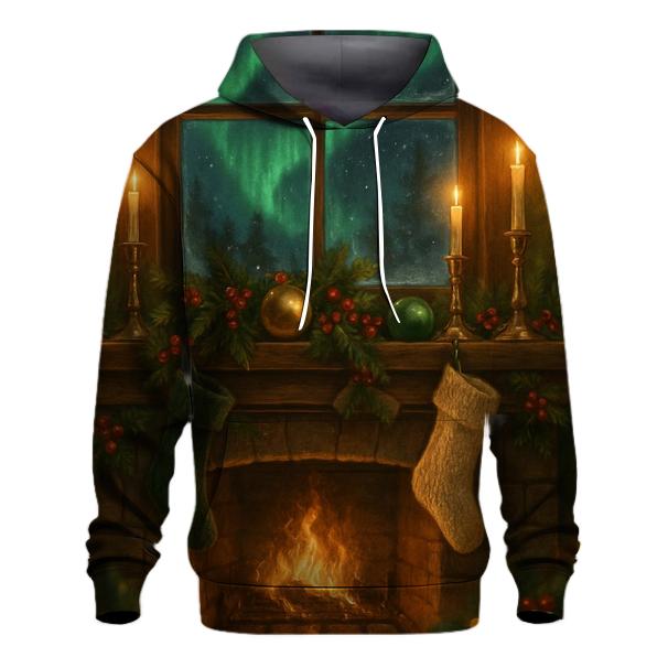 Northern Lights Mantelpiece printed hoodies