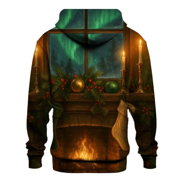 Northern Lights Mantelpiece printed hoodies