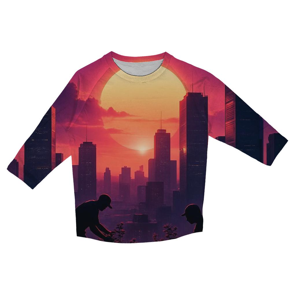 City Halo Golden Hour stylish quarter sleeve tops