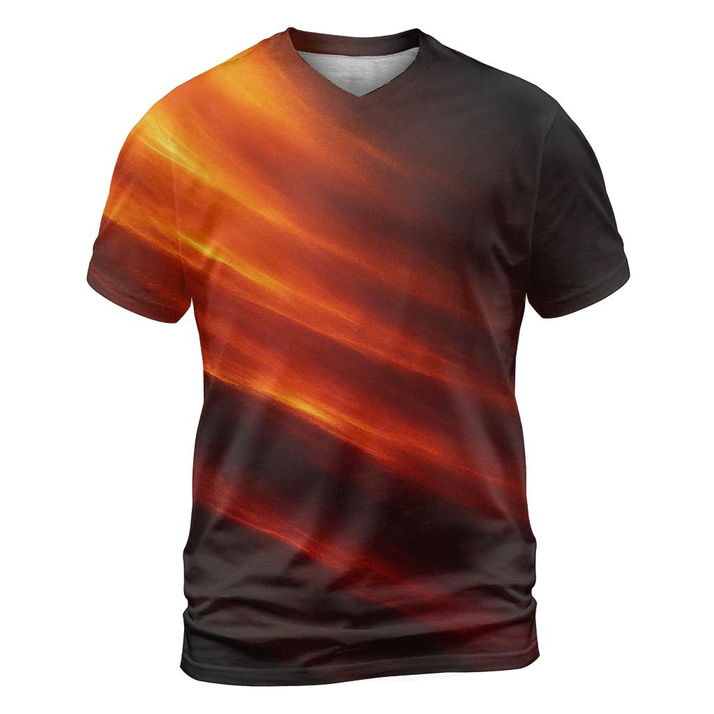Molten Cascade vibrant all-over design tees