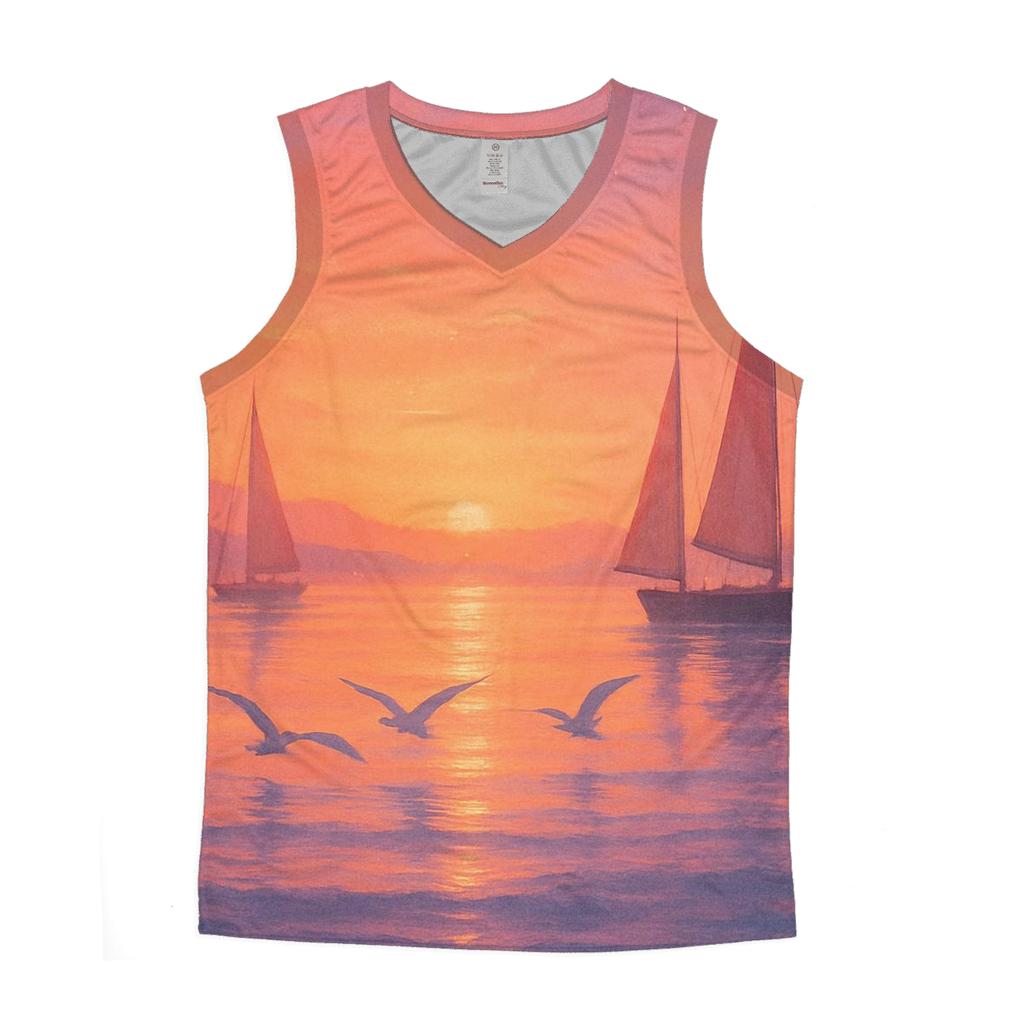 Coral Harbor Afterglow sports performance tank tops