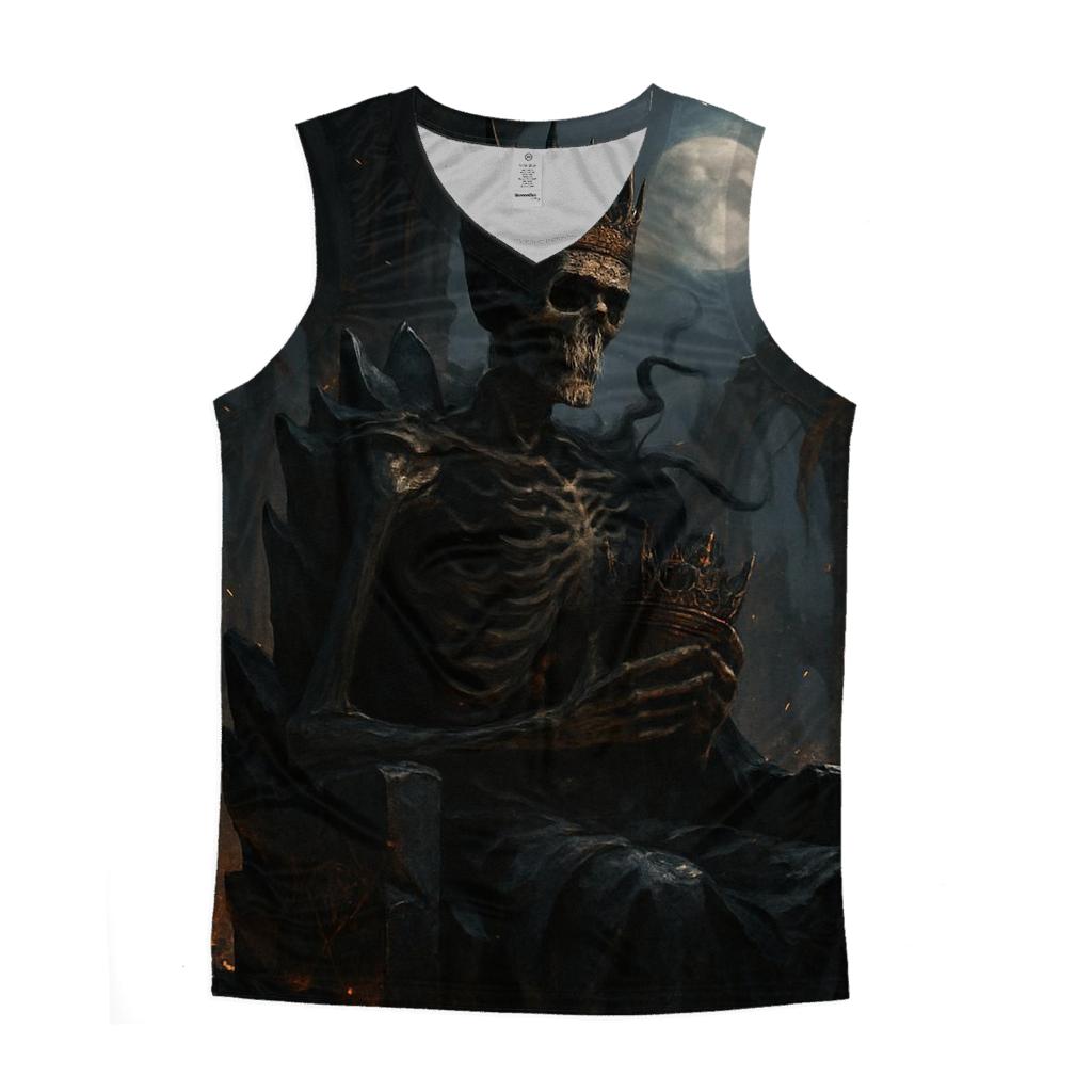Ashen Throne Of The Skeleton King designer workout tanks