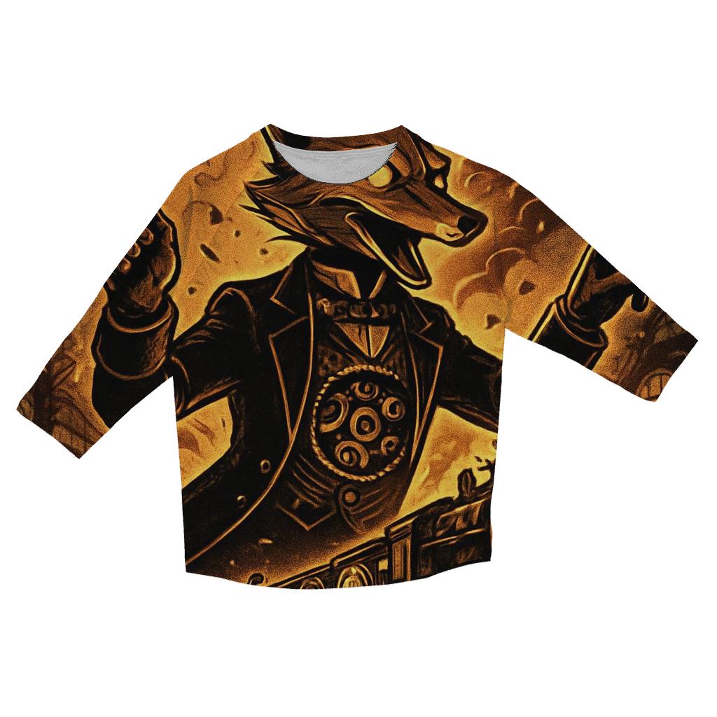 Clockwork Fox Conductor trendy 3/4 sleeve tops