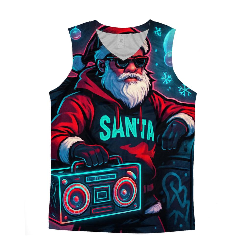 Streetwise Neon Santa casual summer tank tops