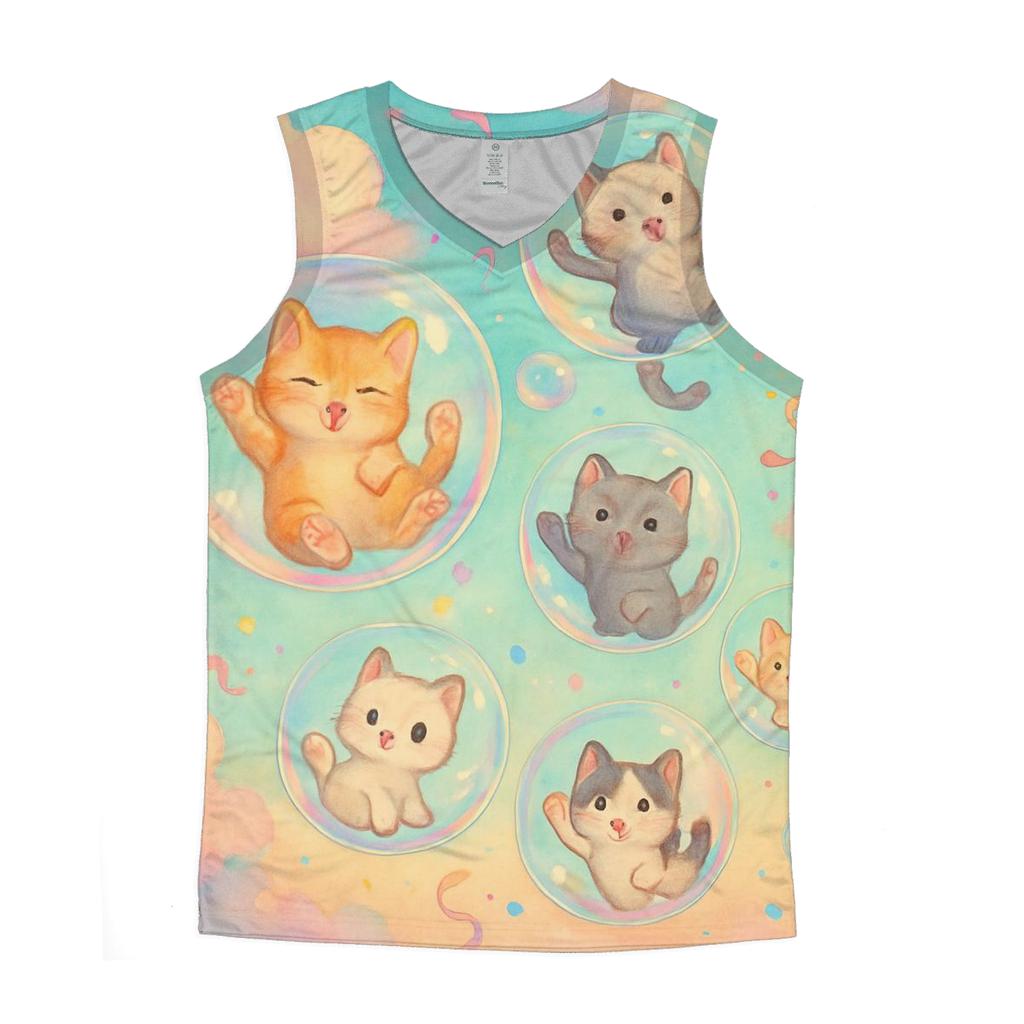 Bubblegum Orb Kittens personalized athletic tanks