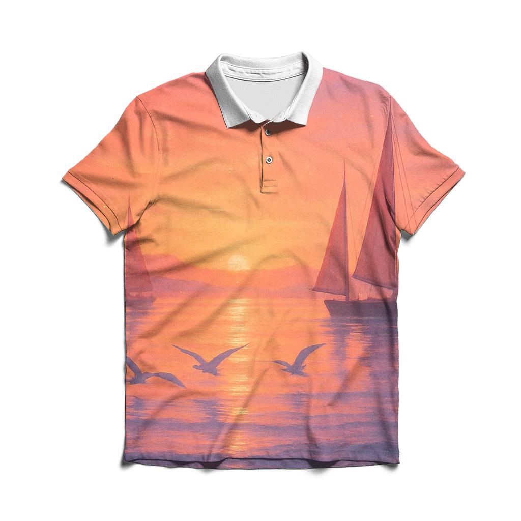 Coral Harbor Afterglow designer slim fit polos