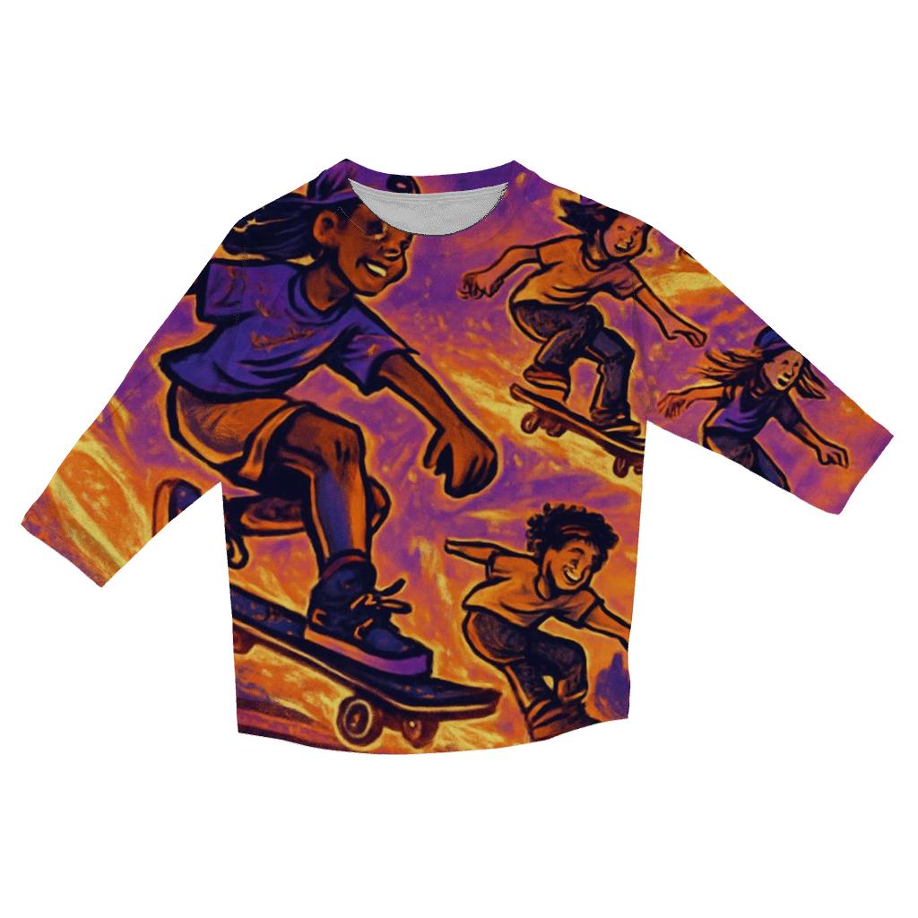 Solar Wind Skate Collective cotton quarter sleeve shirts