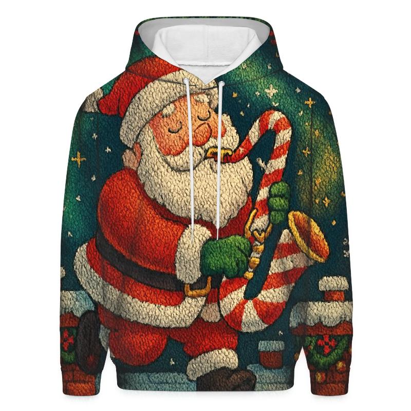 Santas Cozy Chimney Concert zip-up hoodies