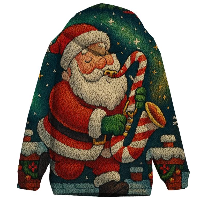 Santas Cozy Chimney Concert zip-up hoodies