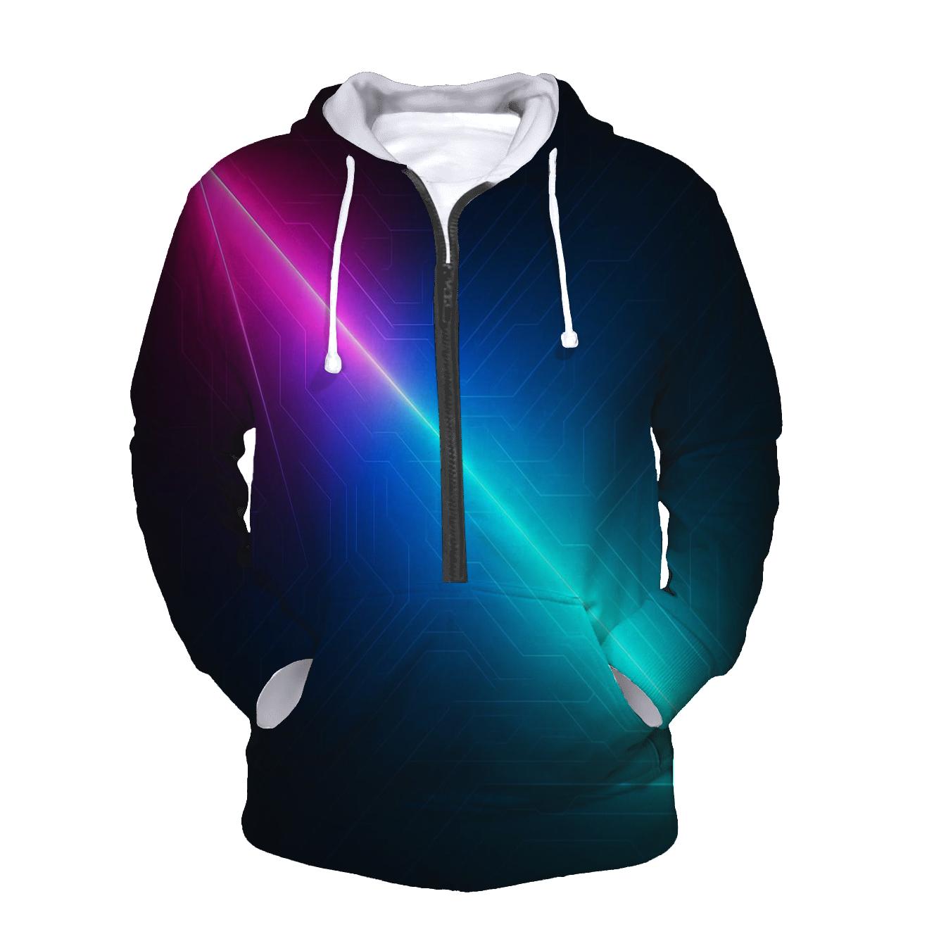 Neon Circuit Sweep hoodie styles