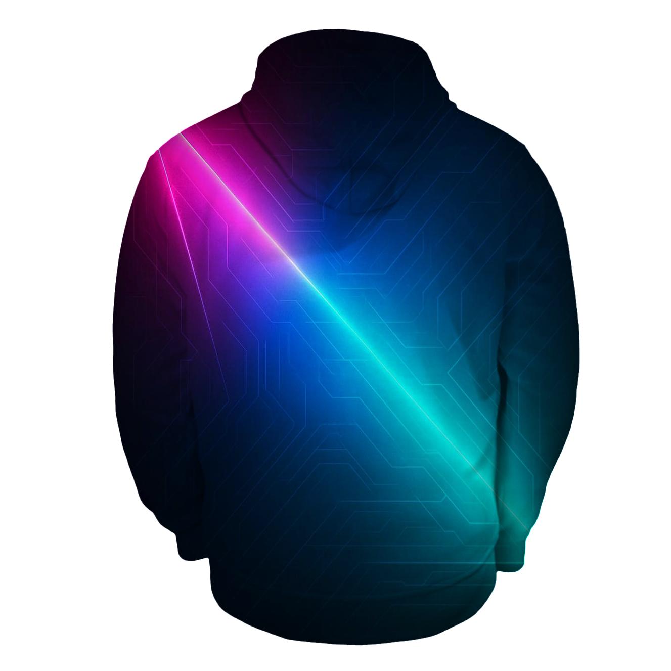 Neon Circuit Sweep hoodie styles