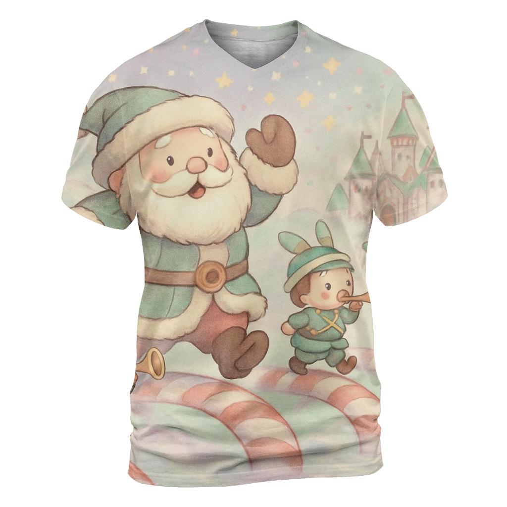 Toy Soldier Parade Santa statement graphic shirts