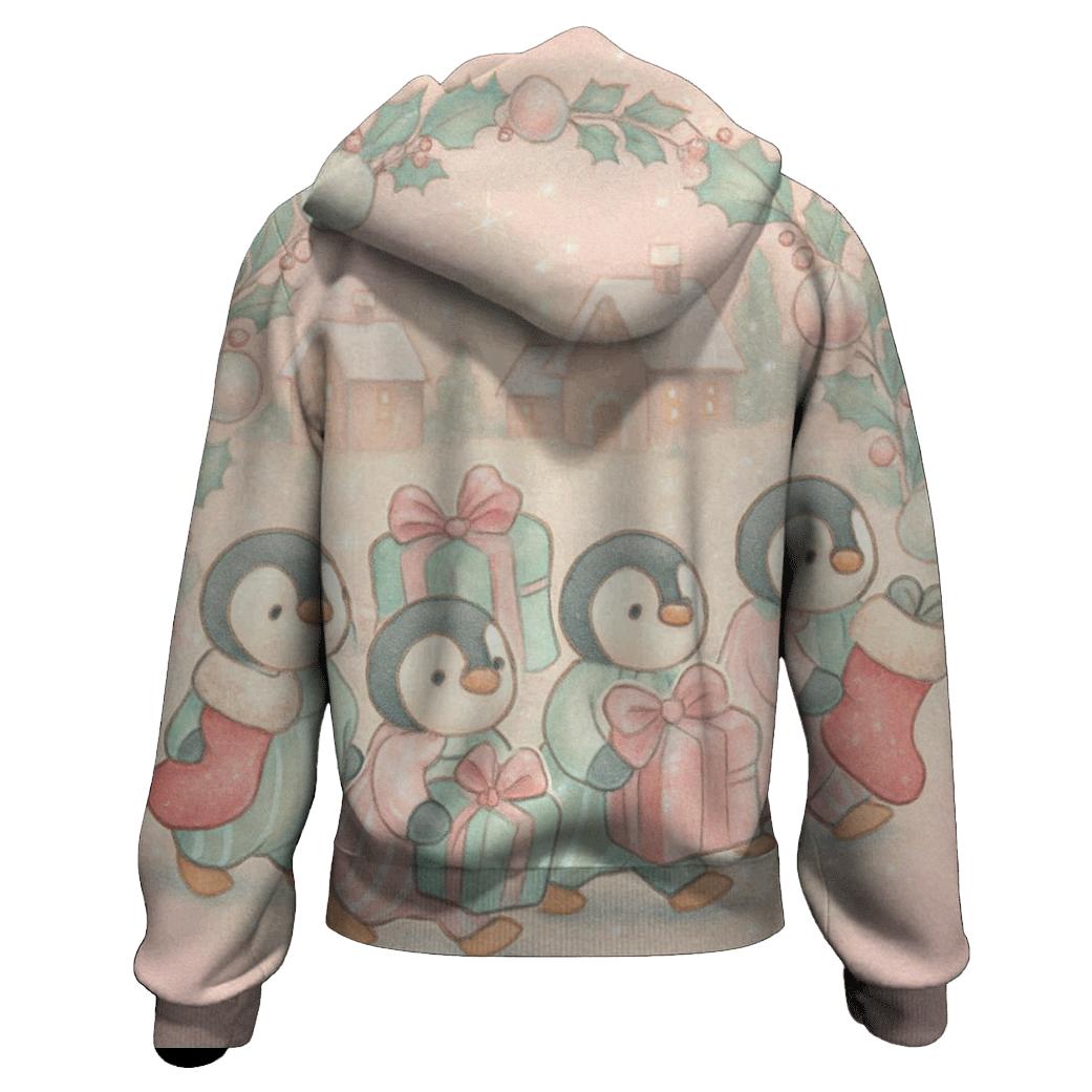 Penguin Pajama Pillow Parade printed hoodies