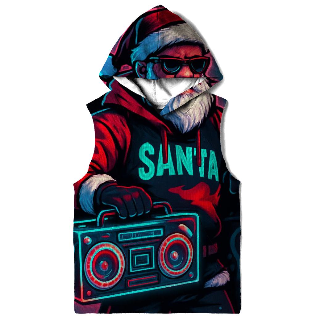 Streetwise Neon Santa graphic hoodies