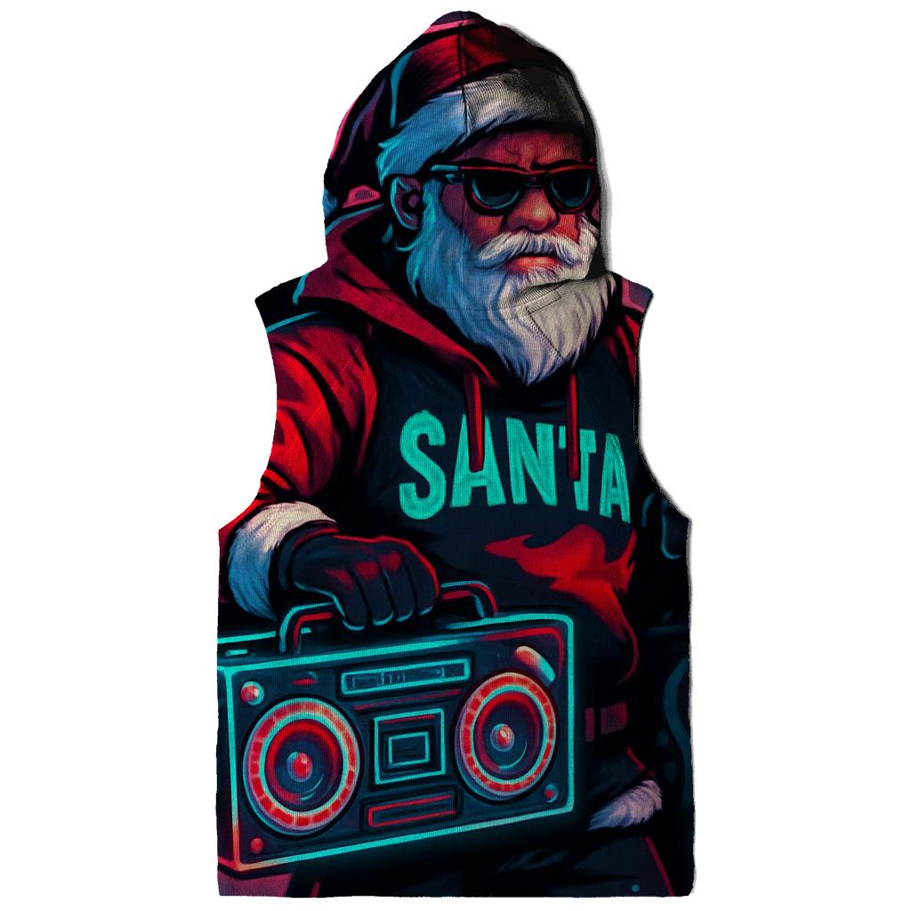 Streetwise Neon Santa graphic hoodies