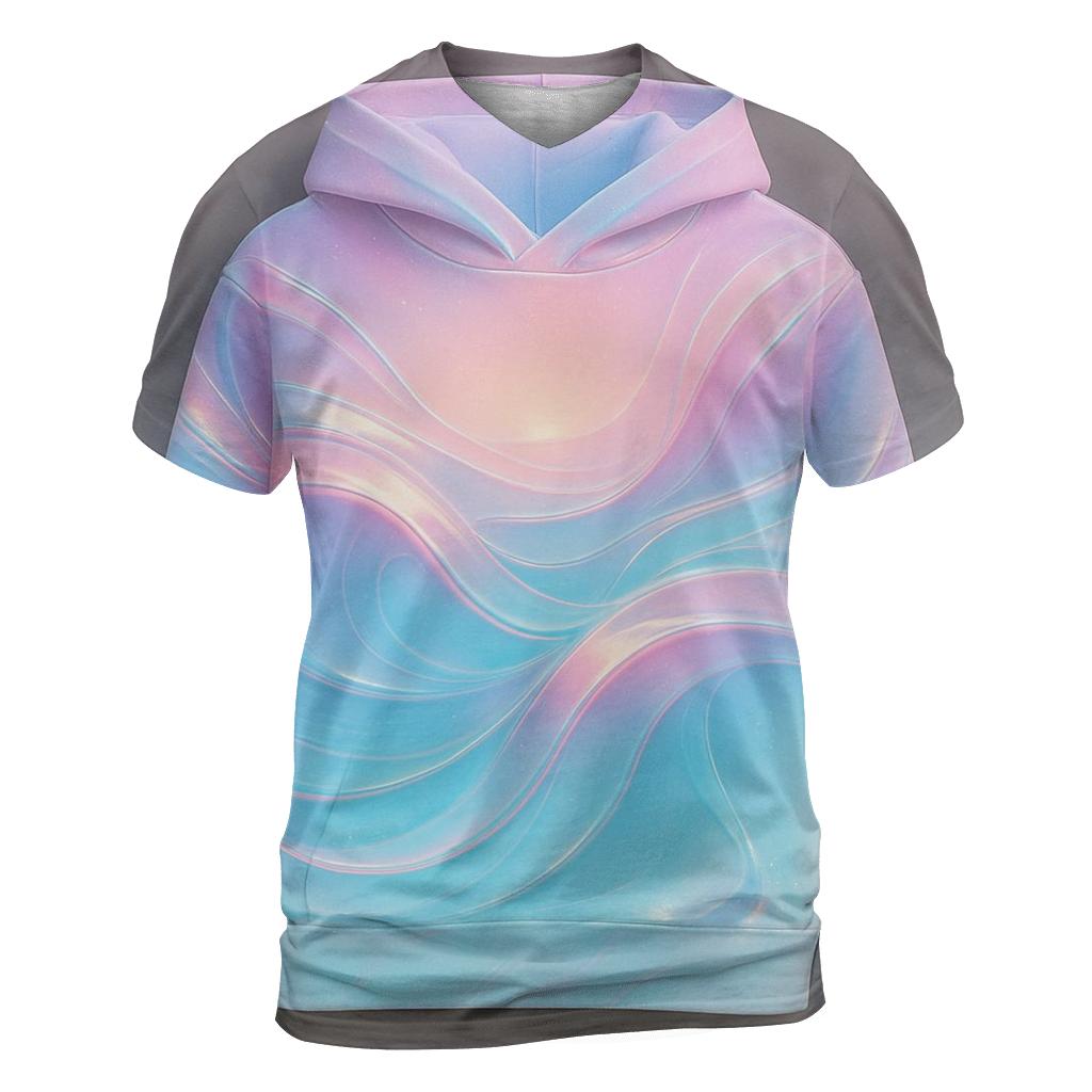 Aurora Liquid Drift unique graphic print tees