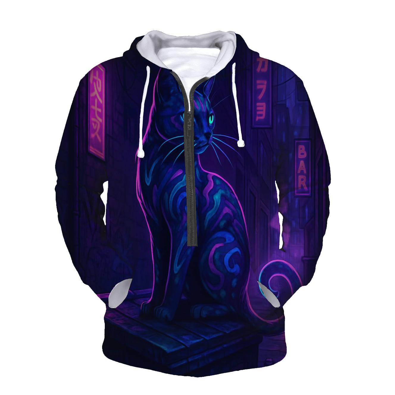 Neon Alley Whisker hoodie designs