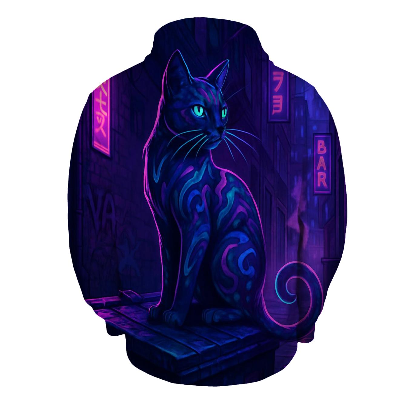 Neon Alley Whisker hoodie designs