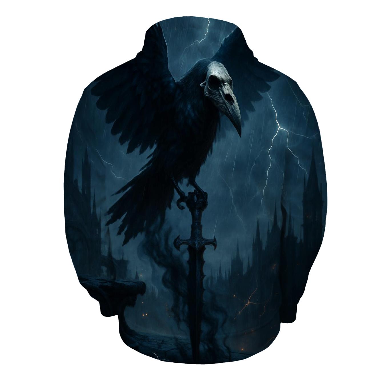 Vengeful Raven And The Blade Of Night designer hoodies