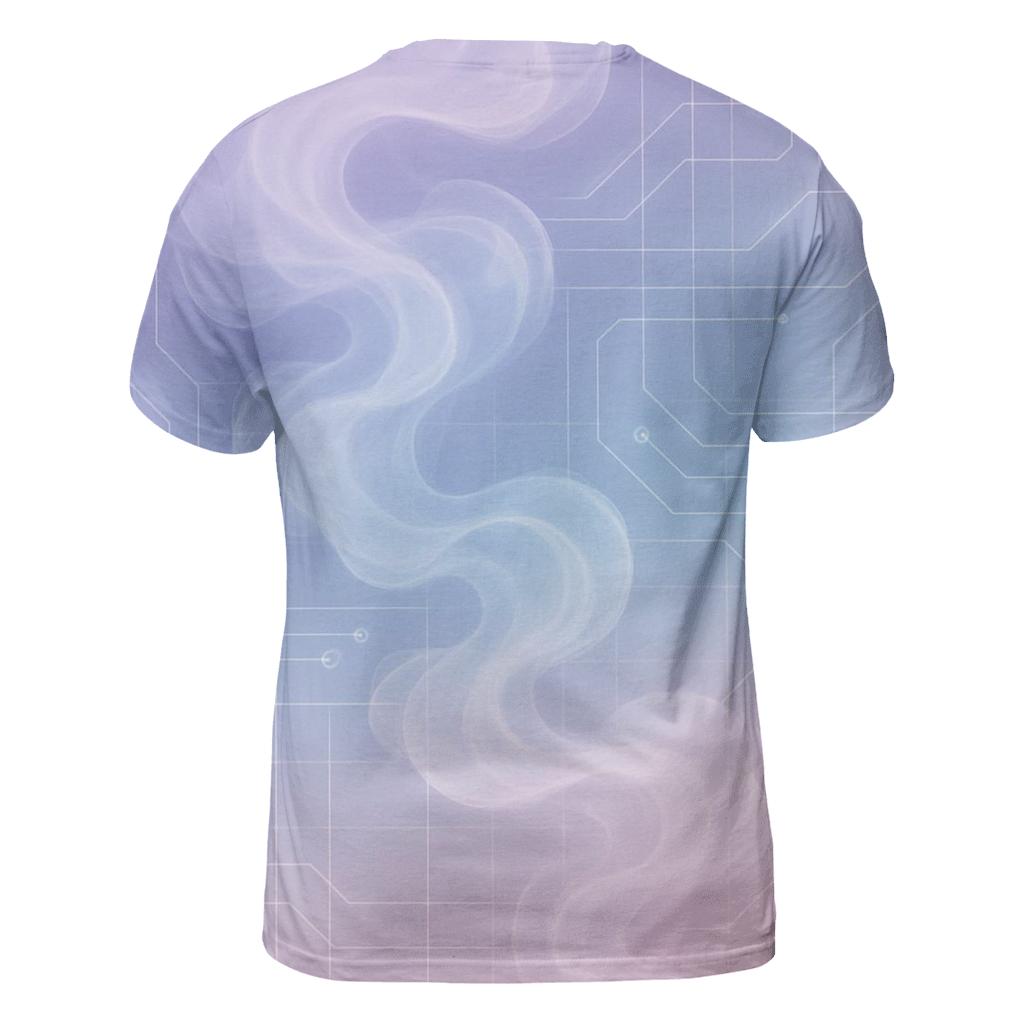 Pastel Smoke Circuit statement graphic shirts