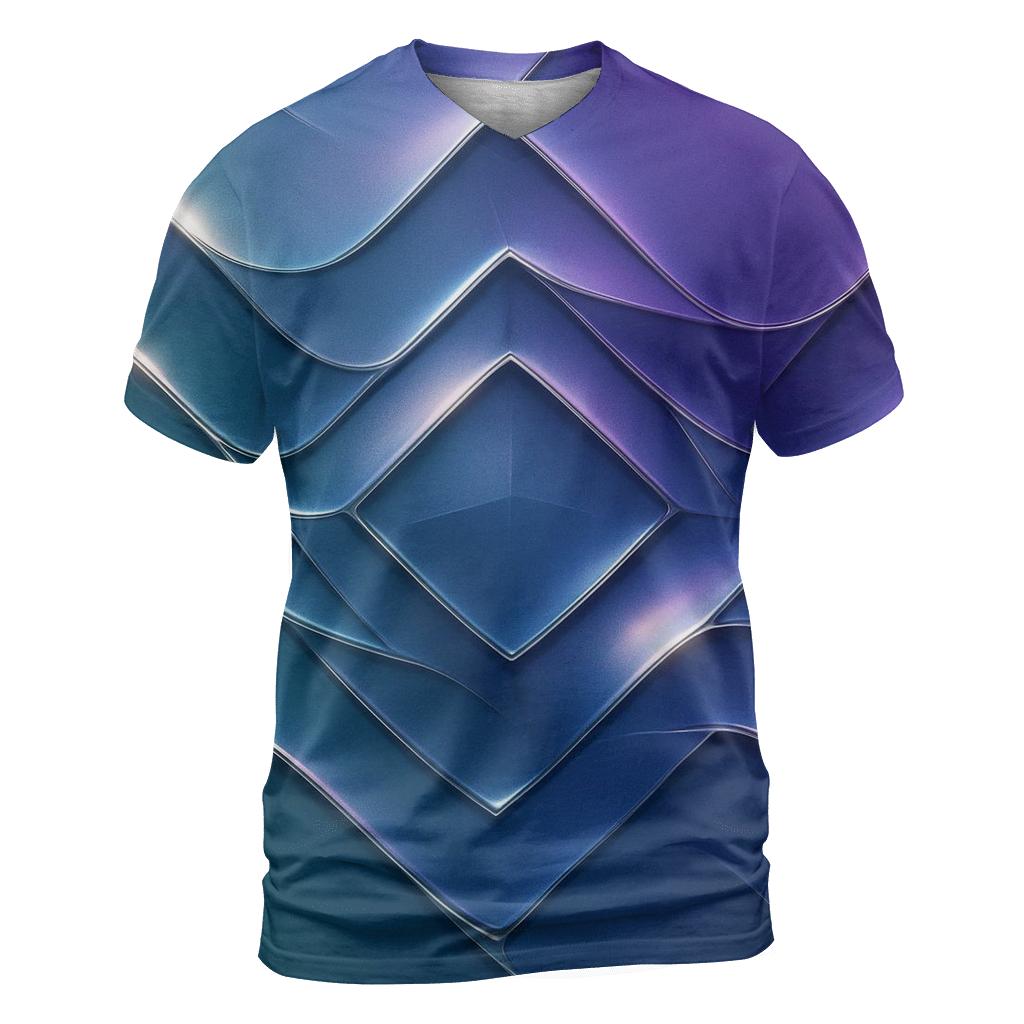 Chromed Tide Geometry statement graphic shirts