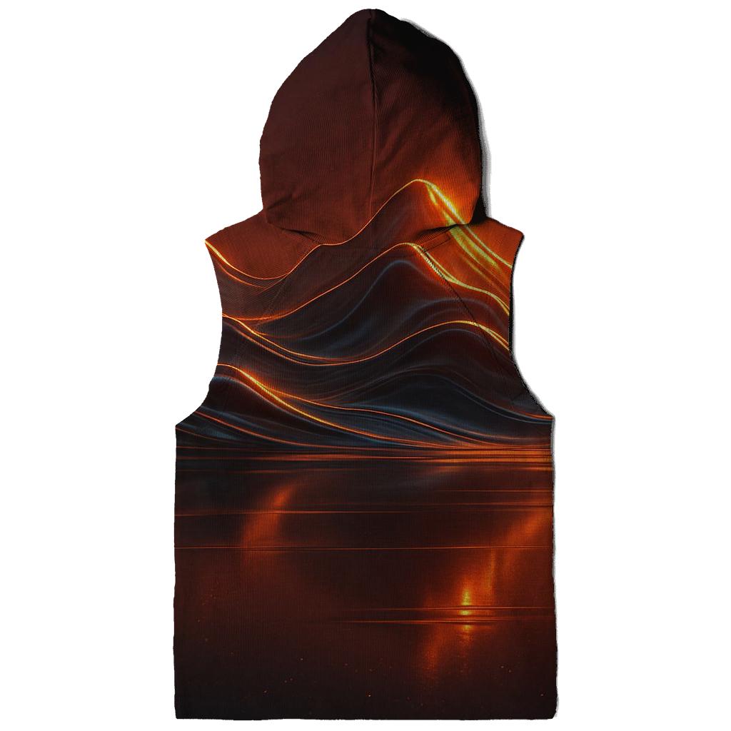 Gilded Horizon Mountains embroidered hoodies