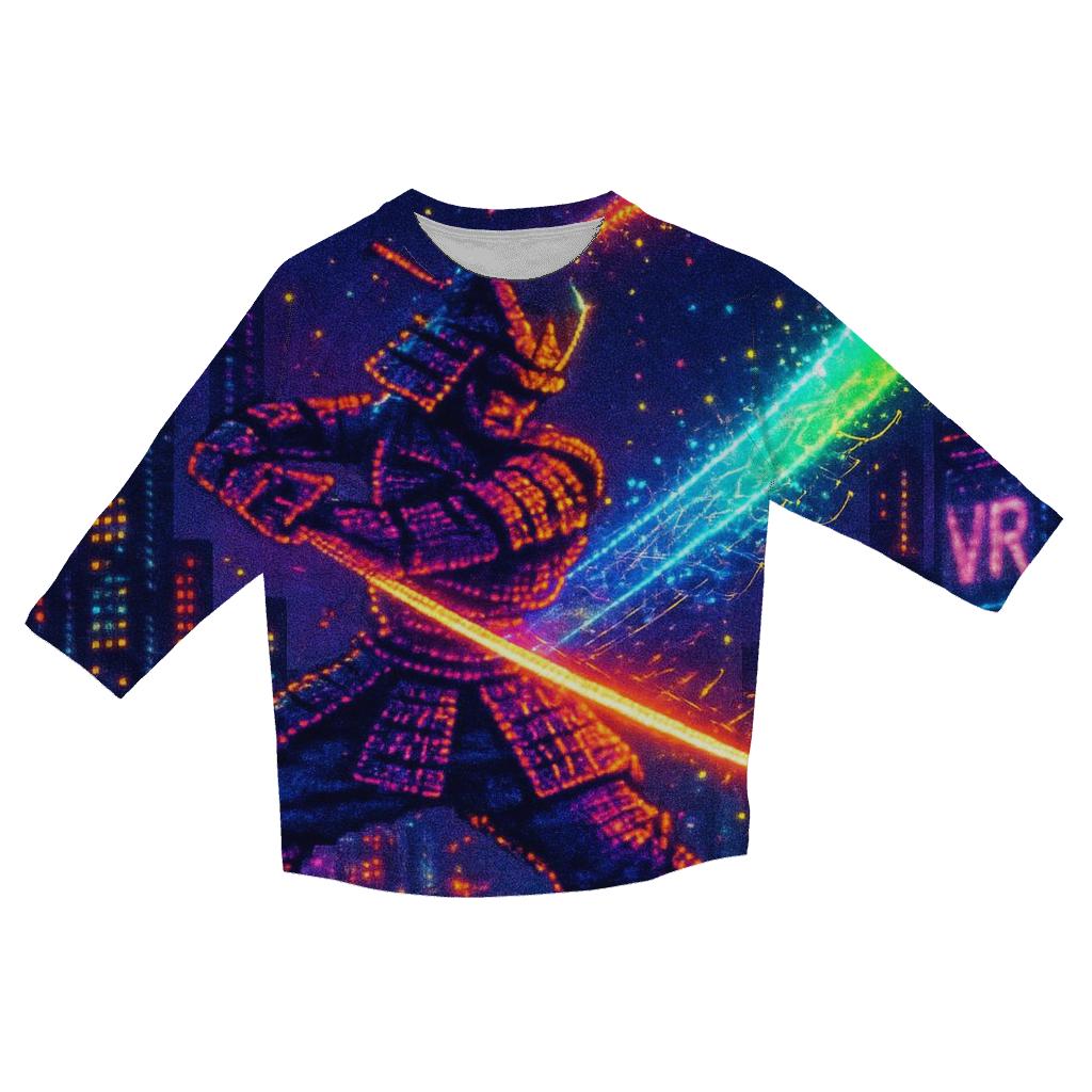 Pixel Samurai Aurora custom 3/4 sleeve shirts