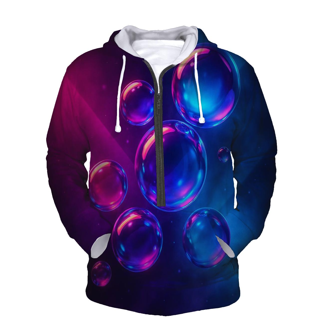 Neon Orb Mosaic heavyweight hoodies