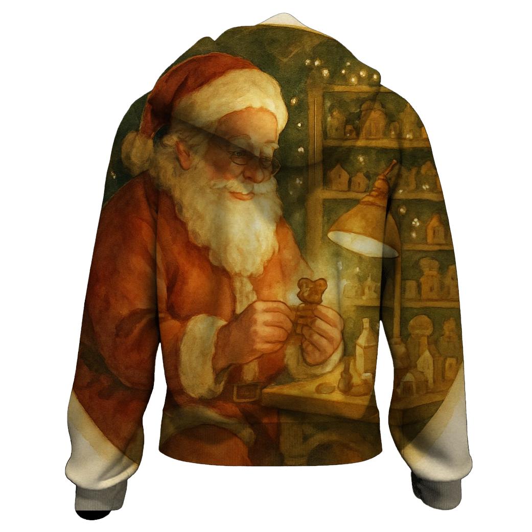 Cozy Hearthwood Santa pullover hoodies