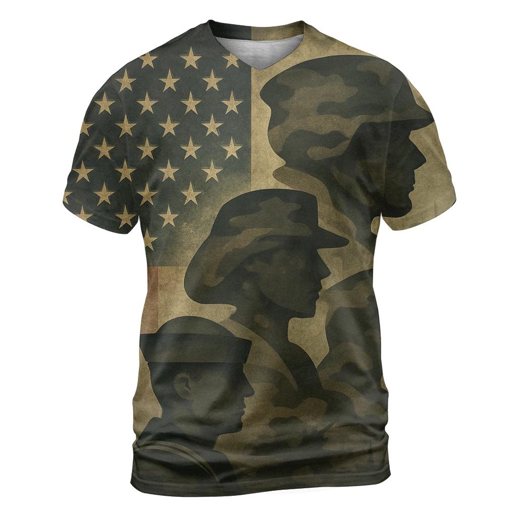 Camouflage Flag Fusion designer pattern shirts