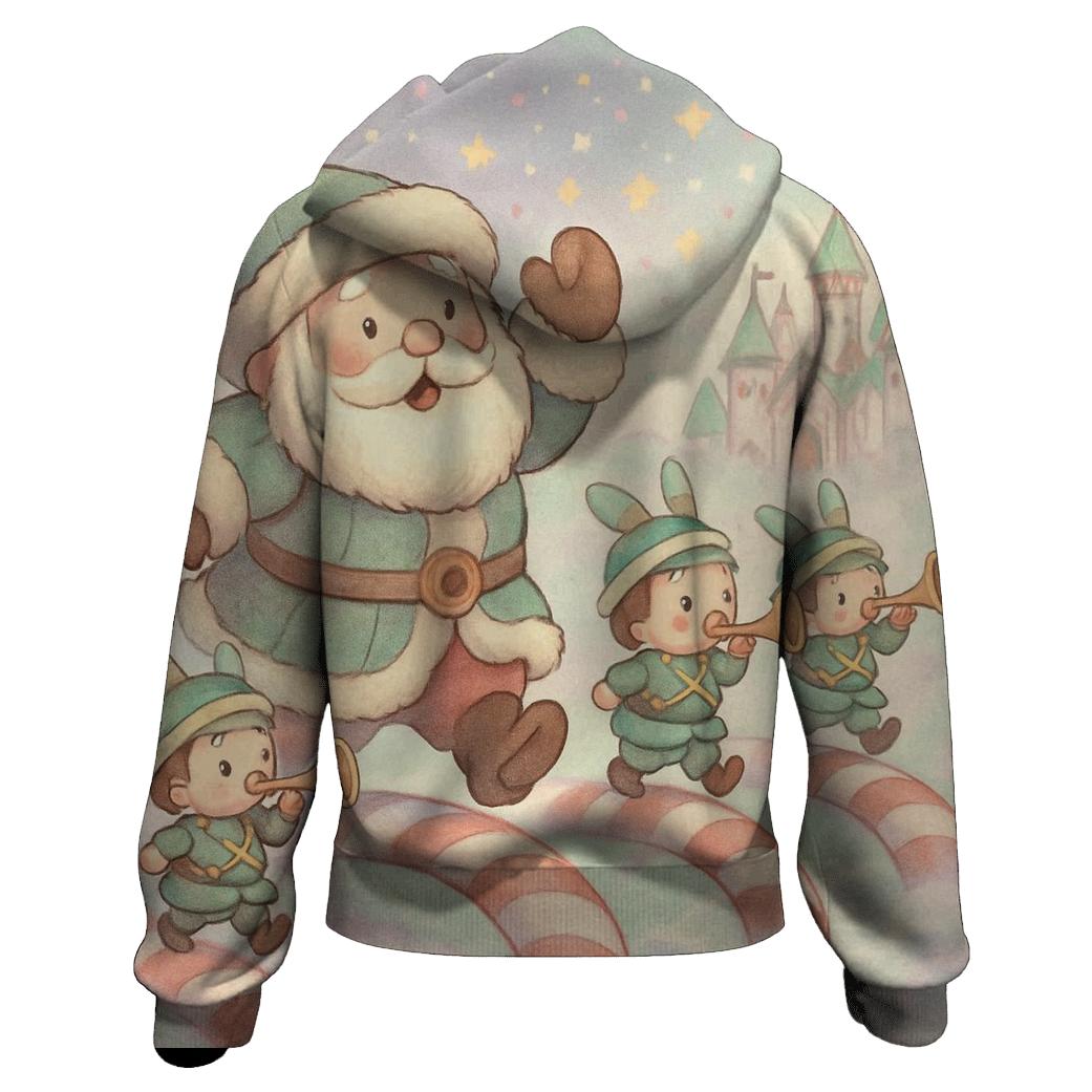 Toy Soldier Parade Santa designer hoodies