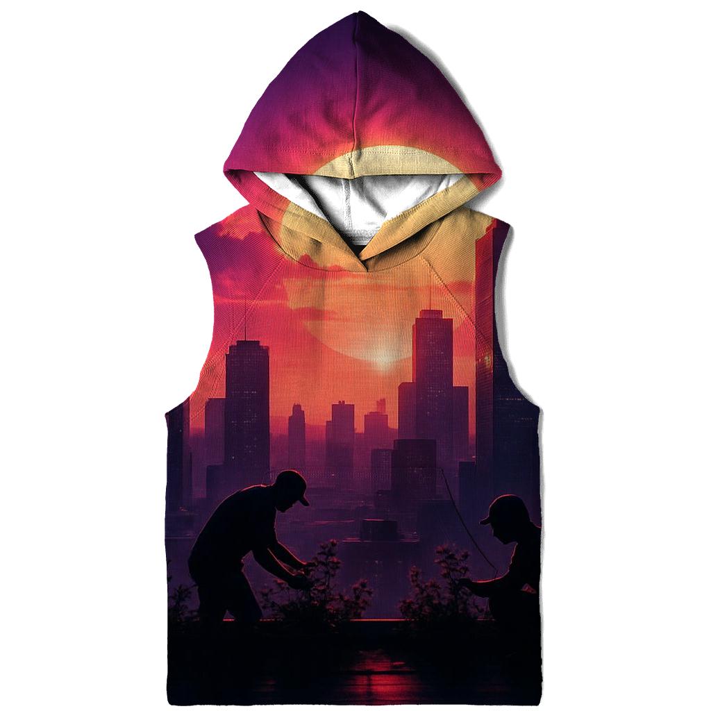 City Halo Golden Hour premium hoodies