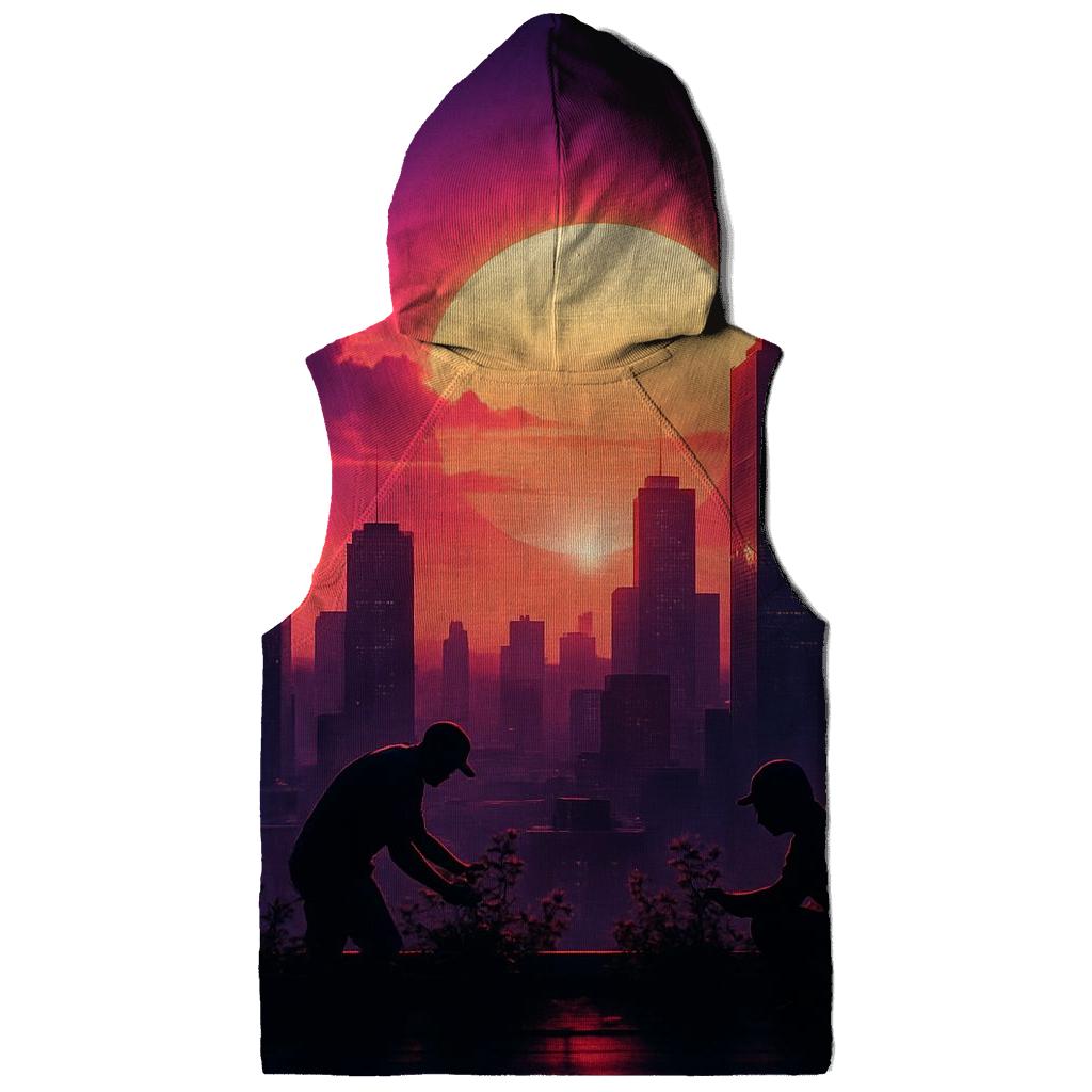 City Halo Golden Hour premium hoodies