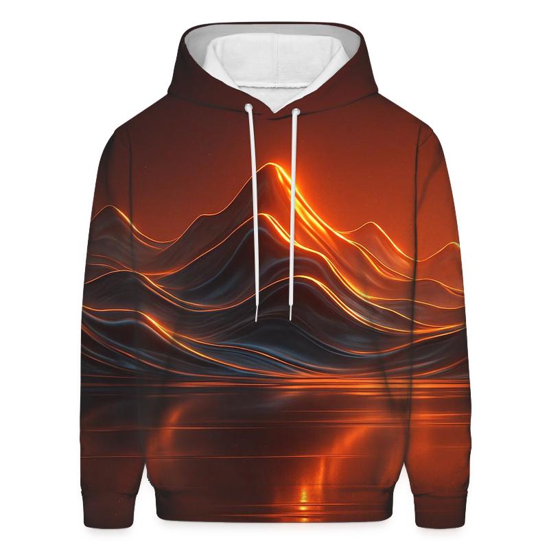 Gilded Horizon Mountains pullover hoodies