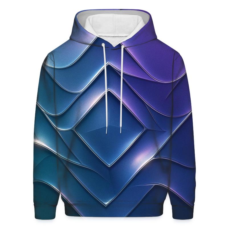 Chromed Tide Geometry printed hoodies