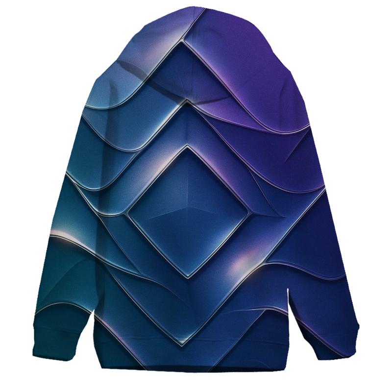 Chromed Tide Geometry printed hoodies