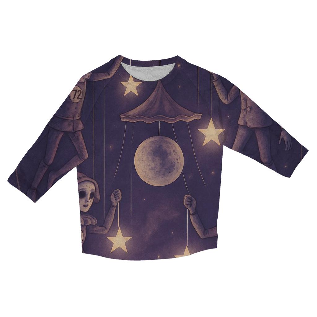 Orbiting Puppet Carousel personalized 3/4 sleeve tees
