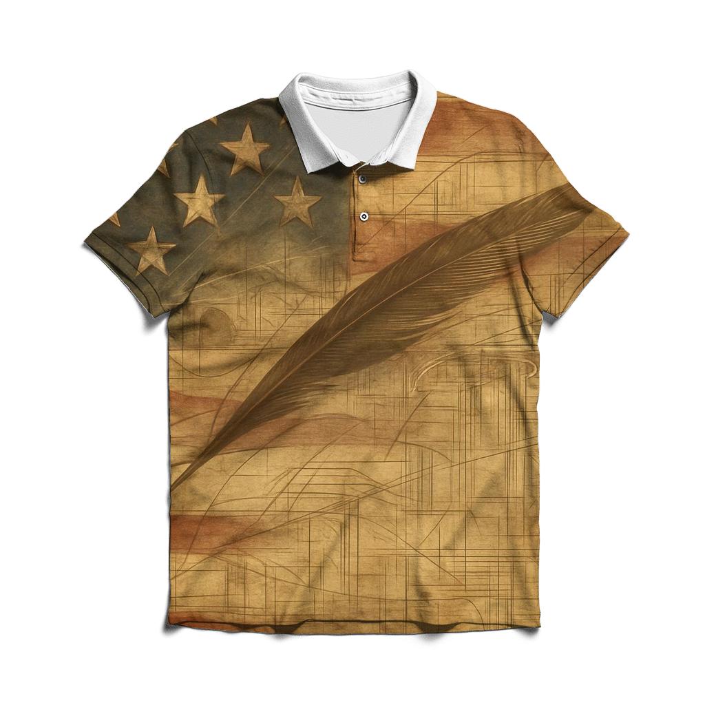 Founding Threads Collage personalized polo shirts