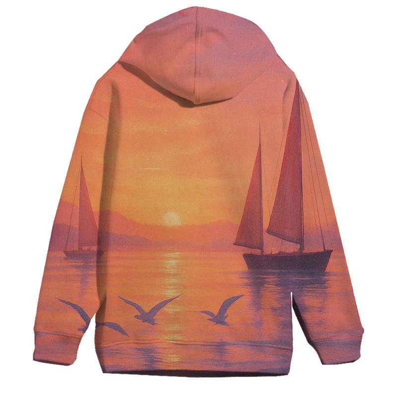 Coral Harbor Afterglow lightweight hoodies