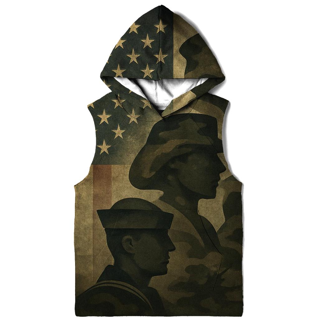 Camouflage Flag Fusion lightweight hoodies