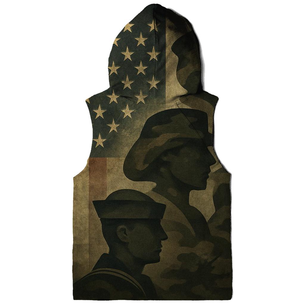Camouflage Flag Fusion lightweight hoodies