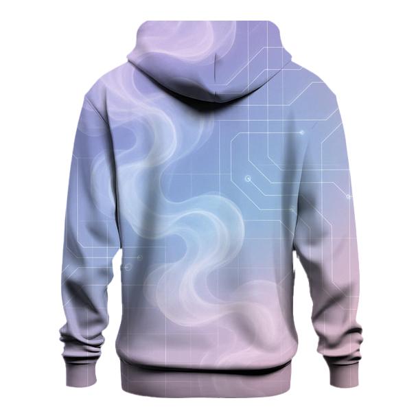 Pastel Smoke Circuit printed hoodies
