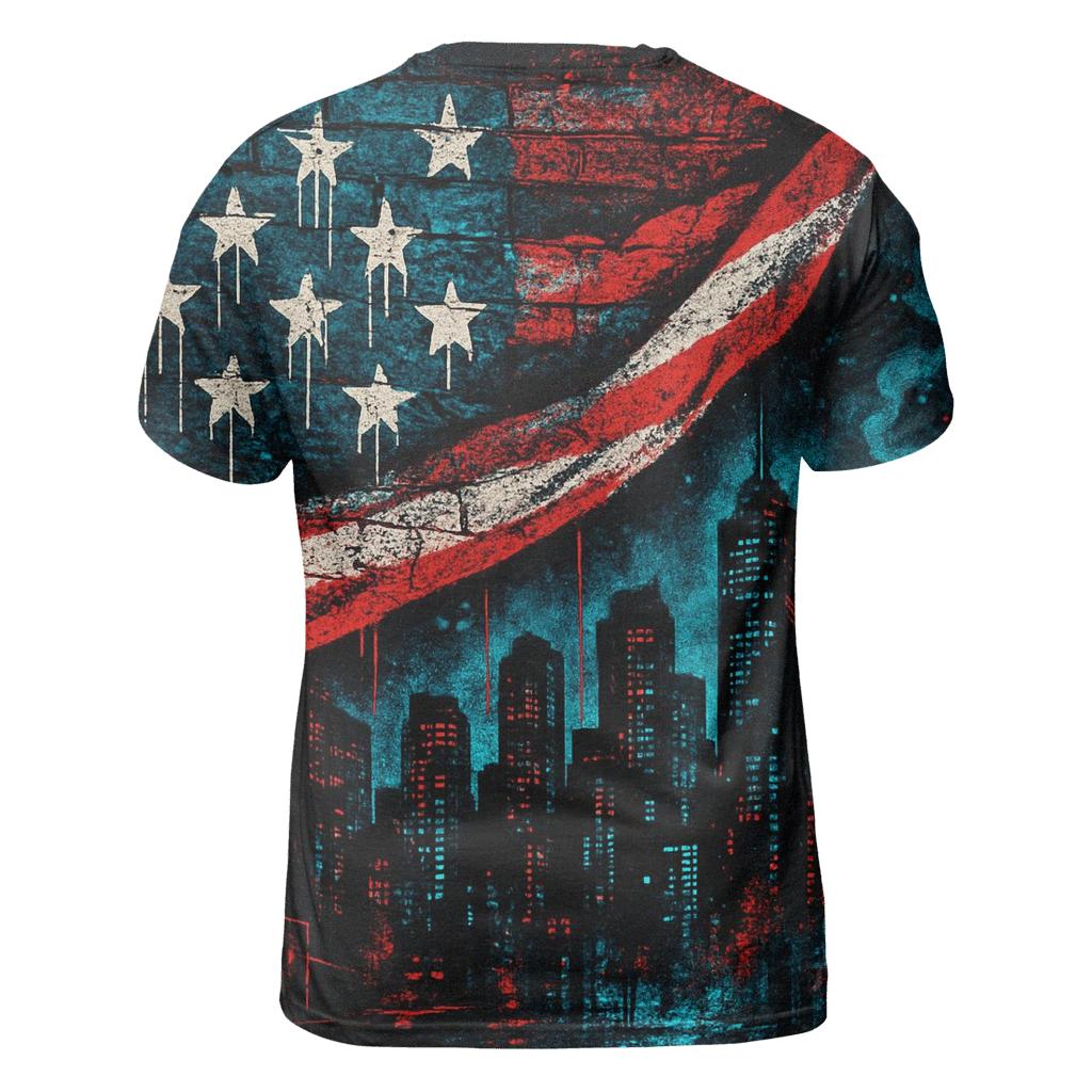Urban Stars And Stripes trendy printed shirt styles