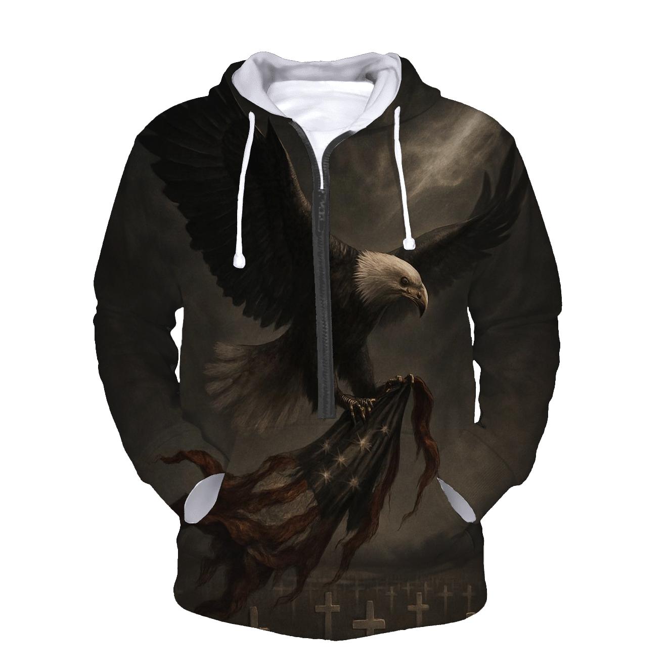 Eagle Over Honor Field designer hoodies