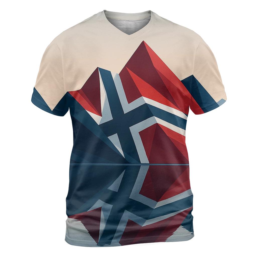Nordic Fjord Fold statement graphic shirts