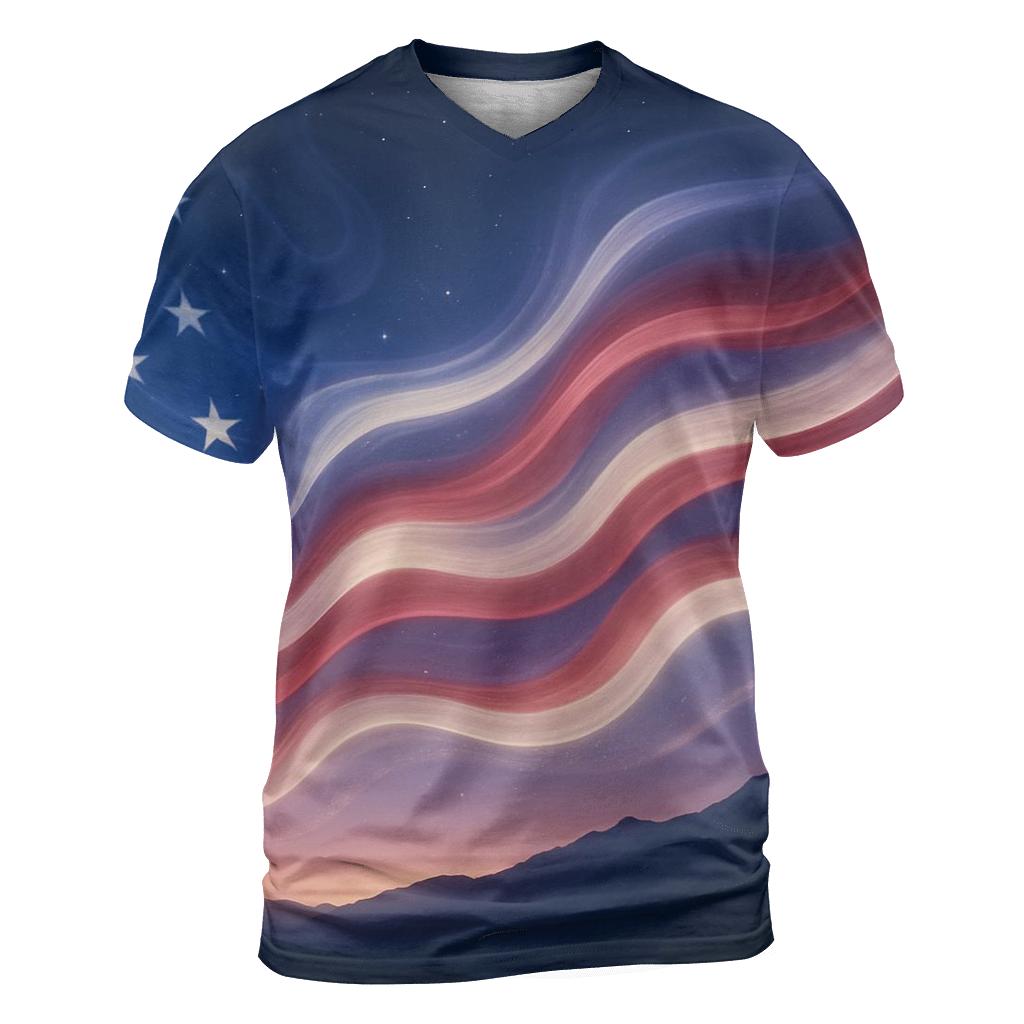 Starstream Aurora artistic all-over print tops