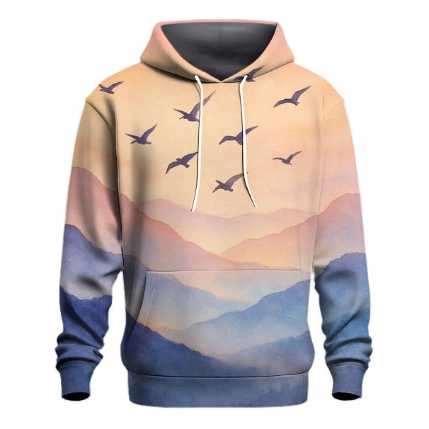 Lavender Mountain Lullaby embroidered hoodies