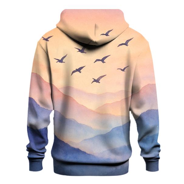 Lavender Mountain Lullaby embroidered hoodies